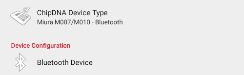 ChipDNA Devices screen, Enabling Bluetooth Devices