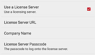 License Server Settings