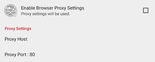 Proxy Screen