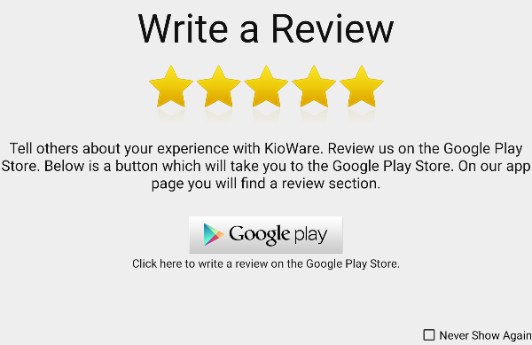 Write a Review Tab