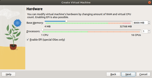 Virtual Machine Method, Entering Hardware Information