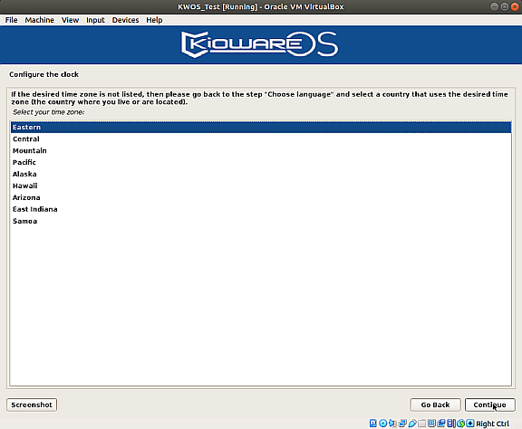 Virtual Machine Method, Setting Time Zone