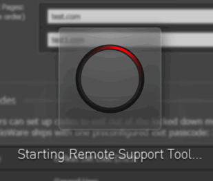 Config Tool Menu, Remote Support, Starting Remote Support Tool Window