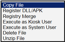 Content Updating, Files Tab, File Actions