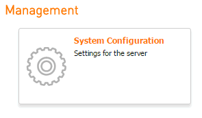 Server Management, Server Management Tab